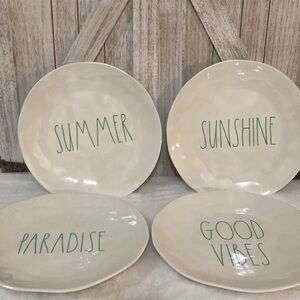 Rae Dunn  Melamine Dinner Plates